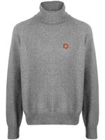 Kenzo Boke flower roll-neck wool jumper - GREY - thumbnail