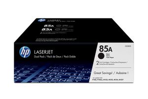 HP 85A originele zwarte LaserJet tonercartridge, 2-pack