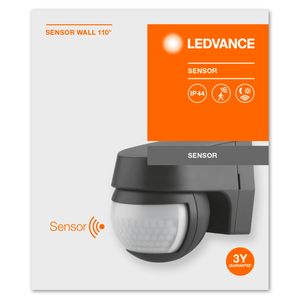 LEDVANCE SENSOR WALL 110DEG Passieve infraroodsensor (PIR) Bedraad Muur Grafiet