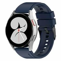 By Qubix - Compatible met Garmin Forerunner 55/245 / 645 - Siliconen gesp bandje - Donkerblauw - Compatible Garmin bandje - Bandbreedte: 20mm