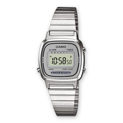 Casio LA670WEA-7EF horloge Elektronisch Polshorloge Vrouw Zilver