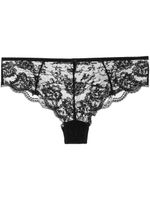 Gilda & Pearl string Rita en dentelle - Noir