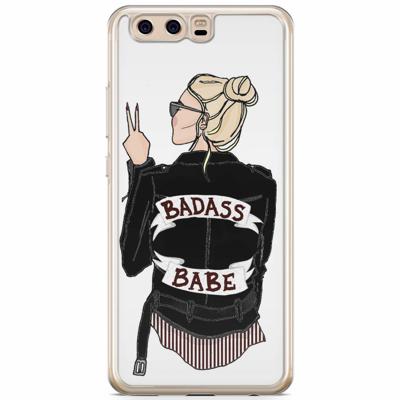 Huawei P10 siliconen hoesje - Badass babe