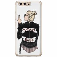 Huawei P10 siliconen hoesje - Badass babe