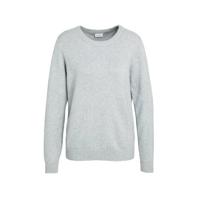 VILA gemêleerde fijngebreide trui VIRIL lichtgrijs