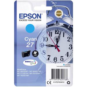 Epson Inktcartridge T2702, 27 Origineel Cyaan C13T27024012