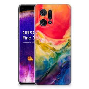 Hoesje maken OPPO Find X5 Watercolor Dark