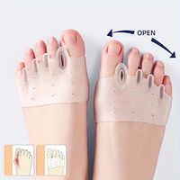 1 paar hallux valgus corrector, teenafscheiders teenafstandhouders gespleten teenapparaat, vijf tenen voorvoetpad, draagbare siliconen schoenen voor dames Lightinthebox