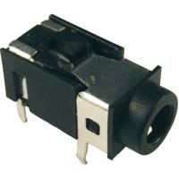 Cliff FC68125 Jackplug 3,5 mm Bus, inbouw horizontaal Aantal polen: 4 Stereo Zwart 1 stuk(s)