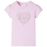 Kindershirt 116 lichtroze, kinderkleding, meisjeskleding, leuke kinderkleding, jongenskleding, hippe kinderkleding, stoere kinderkleding