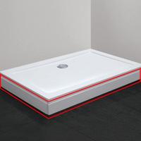 Badstuber Tris douchebak plint 120x80cm