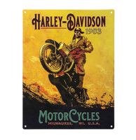 Harley-Davidson Hillclimber Metalen Bord - 30 x 40cm - thumbnail