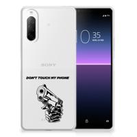 Sony Xperia 10 II Silicone-hoesje Gun Don't Touch My Phone