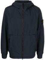 Stone Island veste zippée à capuche - Bleu