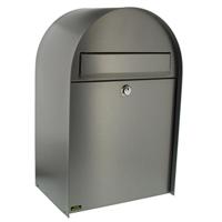 Burg-Wächter Nordic 3680 Brievenbus, roestvrij staal met openingsstop, A4-gleuf, roestvrij