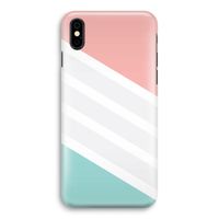 Strepen pastel: iPhone Xs Volledig Geprint Hoesje