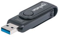 Manhattan 101981 geheugenkaartlezer USB 3.2 Gen 1 (3.1 Gen 1) Type-A Zwart