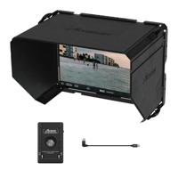 Accsoon PowerCage voor iPad mini 6/ Mini 7 (A17 Pro), 8,3 inch iPad-hoes met zonnekap, houd ipad opgeladen, werk SeeMo/CineView met NP-F batterijplaatadapter voor videobewaking