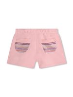 SONIA RYKIEL ENFANT short en coton à ornements strassés - Rose