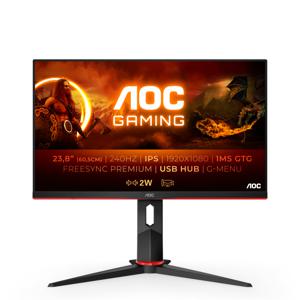 AOC G2 24G2ZU/BK LED display 60,5 cm (23.8") 1920 x 1080 Pixels Full HD Zwart, Rood