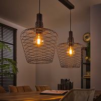 LifestyleFurn Hanglamp Maylin 2-lamps - Antiek Koper - thumbnail