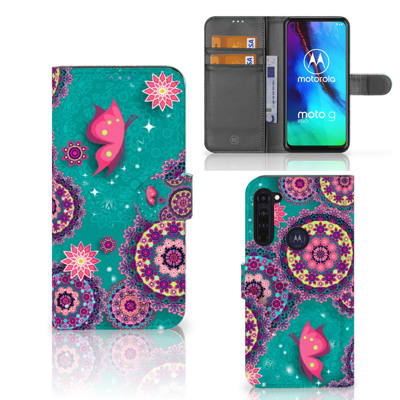 Motorola Moto G Pro Hoesje Cirkels en Vlinders Motorola Moto G Pro Hoesje Cirkels en Vlinders