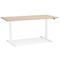 ALTEREGO Zit-sta bureau Design Beige, Wit 140x70x127 cm