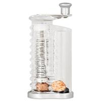 Cole & Mason H101119 Wallis Nootmuskaatmolen/nootmuskaatmolen, drievoudige roestvrijstalen gekartelde messen, acryl, 145 mm, specerijen niet inbegrepen