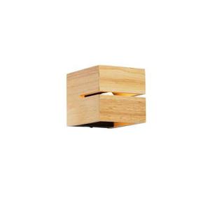 QAZQA Landelijke wandlamp eiken hout 9,7 cm - Transfer Groove