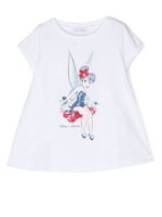 Monnalisa x Disney t-shirt à imprimé Tinkerbell - Blanc