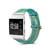By Qubix - Compatible met Fitbit Ionic TPU bandje - Groen/Geel - Compatible fitbit bandje