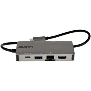 StarTech.com DKT30CHVPD2 interface hub USB 3.2 Gen 1 (3.1 Gen 1) Type-C 5000 Mbit/s Zwart, Grijs