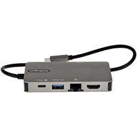 StarTech.com DKT30CHVPD2 interface hub USB 3.2 Gen 1 (3.1 Gen 1) Type-C 5000 Mbit/s Zwart, Grijs - thumbnail