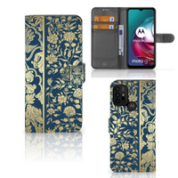 Motorola Moto G10 | G20 | G30 Hoesje Beige Flowers - thumbnail