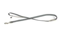 Beeztees - Hondenriem - Mac Leather - Grijs - 120 cm x 20 mm