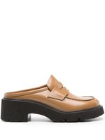 Camper mules Milah 54 mm en cuir - Marron