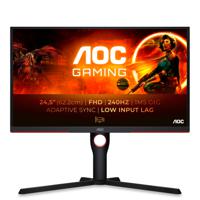 AOC 25G3ZM/BK Gaming monitor Energielabel E (A - G) 62.2 cm (24.5 inch) 1920 x 1080 Pixel 16:9 1 ms HDMI, DisplayPort, Hoofdtelefoon (3.5 mm jackplug) VA LCD - thumbnail