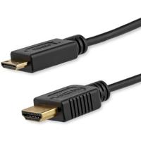 StarTech.com 1,8 m Mini HDMI-naar-HDMI-kabel met Ethernet - 4K 30Hz High Speed Slim Mini HDMI-naar-HDMI-adapterkabel - Mini HDMI Type-C-apparaat naar HDMI-monitor/-scherm - videoconverterkabel