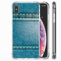 Apple iPhone Xs Max Anti Shock Bumper Case Jeans - thumbnail