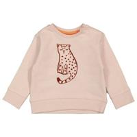 HEMA baby sweater met dierenprint lichtroze