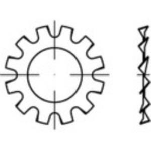 TOOLCRAFT 138326 Tandveerring Binnendiameter: 17 mm DIN 6797 Verenstaal 100 stuk(s)