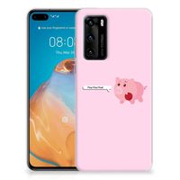 Huawei P40 Telefoonhoesje met Naam Pig Mud