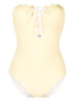 Marysia maillot de bain Chesapeake à détail de laçage - Jaune