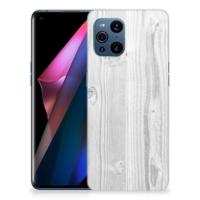 OPPO Find X3 | X3 Pro Bumper Hoesje White Wood