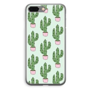 Cactus Lover: iPhone 8 Plus Transparant Hoesje