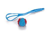 Beeztees Katapult + splashbal, hondenspeelgoed, blauw, 40 x 7 x 7 cm