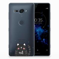 Sony Xperia XZ2 Compact Telefoonhoesje met Naam Cat Good Day