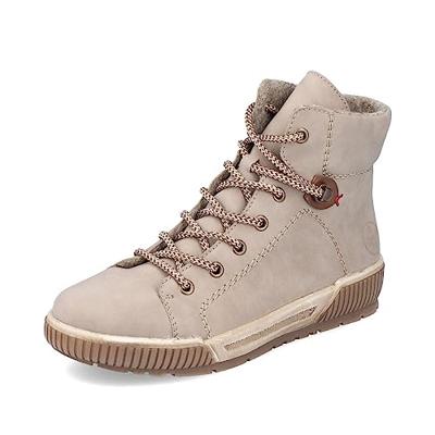 Rieker DAMES Sneakers N0730, Vrouwen Lage Sneaker,verwisselbaar voetbed,lage schoen,straatschoenen,vrije tijd,sportief,Beige (beige / 64),41 EU / 7.5 UK
