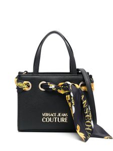 Versace Jeans Couture mini sac Chain Couture à détail de foulard - Noir