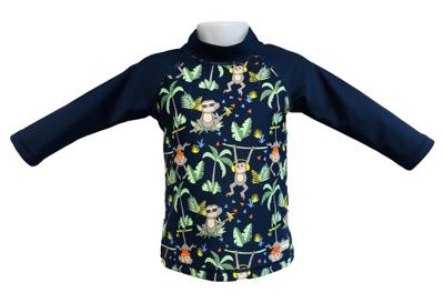 Banz shirt Rash met lange mouwen jungle junior donker